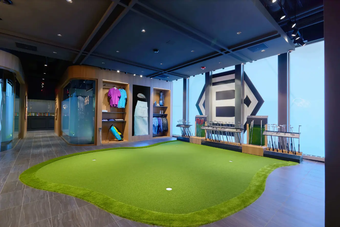 indoor putting green