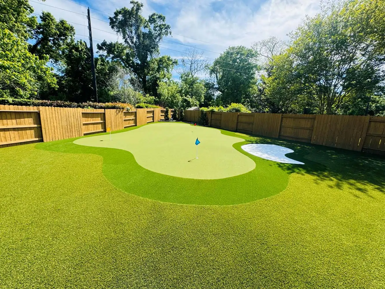 synlawn Oklahoma backyard putting green