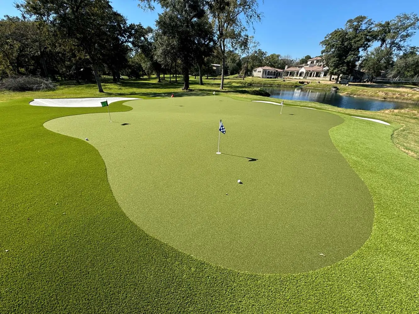 backyard golf green synlawn oklahoma