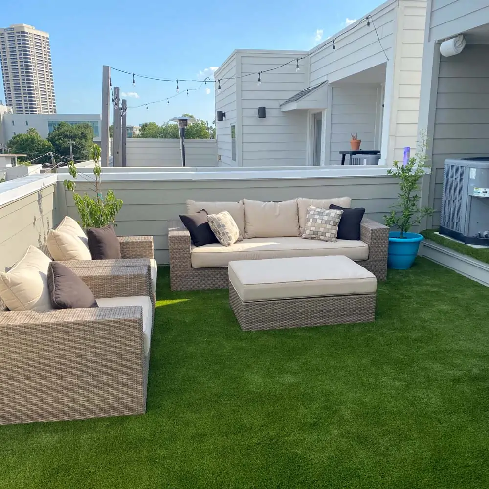 artificial grass rooftop synlawn Oklahoma